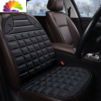 舒适主义汽车加热坐垫车载座椅垫电热暖靠垫单片褥子通用冬季车用12V座垫 普通款单座-黑色(不带滴胶)