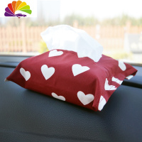 舒适主义四季汽车座垫 ins网红 棉爱心单片坐垫 少女心垫子 各车型通用 纸巾盒