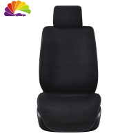 舒适主义夏季3D汽车坐垫夏天防滑免绑五件套冰丝单片单座四季通用车垫凉垫 黑色单坐(前排一个)
