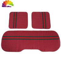 舒适主义夏季汽车坐垫无靠背单片车垫子四季通用后排汽车坐垫小方垫三件套 红色
