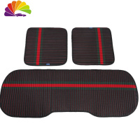 舒适主义夏季汽车坐垫无靠背单片车垫子四季通用后排汽车坐垫小方垫三件套 黑色