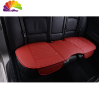 舒适主义专车专用汽车坐垫宝马奔驰防滑2020款无靠背后排长条单片座垫四季 竹炭皮后排长条(专车定制)中国红一片