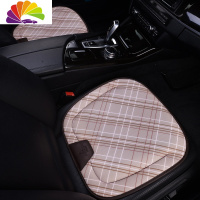 舒适主义果冻凝胶汽车坐垫无靠背单片时尚橡胶座垫小方垫乳胶车垫女神专用 格子米单片1片