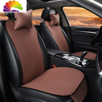 舒适主义特斯拉model x坐垫小蛮腰tesla model s座垫 model 3亚麻汽车专用 小蛮腰亚麻座垫[咖啡色