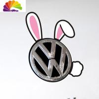 舒适主义车贴纸 创意 车身贴可爱兔子耳朵猫耳朵个性装饰车标改装汽车贴纸 兔耳朵+尾巴