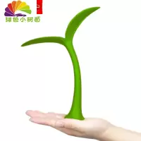 舒适主义汽车车顶装饰3D立体车贴小树苗恶魔角大鹿角卖萌防撞贴车外饰用品 小树苗