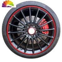 AWR汽车轮毂防撞金属保护圈车轮贴轮毂保护圈防撞条轮毂装饰圈贴 19寸备注车型颜色舒适主义车贴