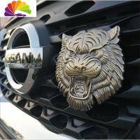 舒适主义老虎中网标金属路虎头车贴越野车个性改装车标贴尾标志装饰用品 老虎古铜色中网卡扣款