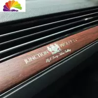 舒适主义汽车JP改装车贴车标 金属纸高质感金属贴纸装饰车用随意车标贴纸 DAD大号银色一条