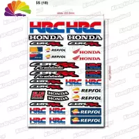舒适主义HRC CBR 潮流贴画 摩托汽车把手贴纸 车贴保险杠适用于HONDA MSS(18)