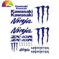 舒适主义摩托车贴画 川崎 ZX10R ZX-10R 款 全车贴花 贴纸 川崎爪子 红色