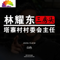 舒适主义塔寨村车贴塔寨村村民车贴林耀东破冰行动网红同款个性创意车贴纸 林耀东(反光银)45cm单张