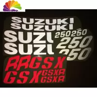 舒适主义铃 木摩托车贴GSX250R反光圈防水DL250轮圈大R轮毂避震前叉贴小R 250R轮毂英文(不含光圈)