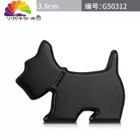 舒适主义汽车个性可爱车贴卡通宠物狗犬车标车贴狗年吉祥车身贴尾标侧标贴 小狗车标黑色