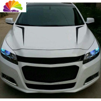 舒适主义汽车用品碳纤维贴纸机盖膜改装车头装饰引擎盖贴拉花个性贴 钩子形红色导气槽碳纤维车贴