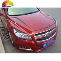 舒适主义汽车用品碳纤维贴纸机盖膜改装车头装饰引擎盖贴拉花个性贴 条形光面导气黑色一对车贴