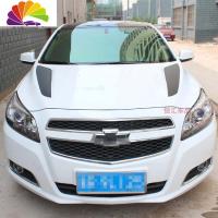 舒适主义汽车用品碳纤维贴纸机盖膜改装车头装饰引擎盖贴拉花个性贴 钩子形紫色导气碳纤维一对车贴