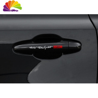 舒适主义东风风神奕炫灯眉贴前杠贴纸 奕炫车身拉花改装专用反光个性车贴 赛道拉手贴[白红]