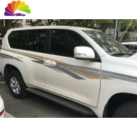 舒适主义适用于10-19款2700/4000丰田普拉多字母 霸道 车身彩条 车贴拉花 PLD-118台湾普通材料