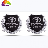 舒适主义丰田花冠卡罗拉威驰新锐志汽车车标金属车贴改装创意改装配件装饰 (丰田银色一对)