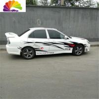 舒适主义东南菱悦V3 5 6蓝瑟菱帅三菱翼神菱仕 腰线改装装饰汽车贴纸拉花 进口反光材质(黑+黄色贴)两侧