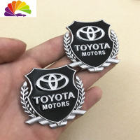 舒适主义丰田卡罗拉雷凌威驰凯美瑞汽车装饰车标金属车贴VIP标汽车改装 丰田银色一对