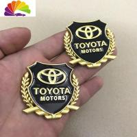 舒适主义丰田卡罗拉雷凌威驰凯美瑞汽车装饰车标金属车贴VIP标汽车改装 丰田金色一对