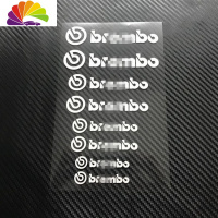 舒适主义鲍鱼BREMBO卡钳贴纸布雷博刹车盘贴个性车贴卡钳汽车改装车贴 布雷博白色8条一套