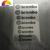 舒适主义鲍鱼BREMBO卡钳贴纸布雷博刹车盘贴个性车贴卡钳汽车改装车贴 布雷博黑色8条一套