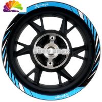 舒适主义标致 Django姜戈150cc ABS 踏板 改装 车贴 轮毂贴 钢圈 反光贴纸 姜戈专用加宽[外圈]浅蓝