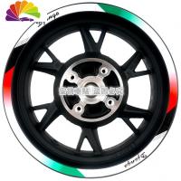 舒适主义标致 Django姜戈150cc ABS 踏板 改装 车贴 轮毂贴 钢圈 反光贴纸 姜戈专用加宽[外圈]意大利渐