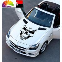 舒适主义创意汽车贴纸骷髅头贴车引擎盖改装贴个性车身划痕越野车贴拉花 黑色kk材料--高70cm