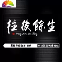 舒适主义前程似锦车贴往后余生文字车贴纸抖音网红汽车贴纸大面积车身两侧 白字往后余生[韵味版]车身一侧