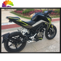 舒适主义春风250NK改装贴纸轮毂防水250nk摩托车版花整车拉花全车贴花定制 250nk单色荧光黄不包含轮毂贴