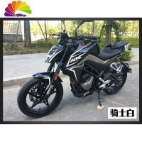 舒适主义春风250NK改装贴纸轮毂防水250nk摩托车版花整车拉花全车贴花定制 250nk单色骑士白不包含轮毂贴