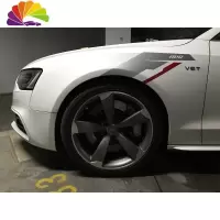 舒适主义(SHUSHIZHUYI)舒适主义大众奥迪APR改装拉花 A4L A6L POLO GTI前叶子板装饰汽车贴纸贴
