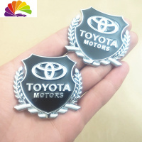 舒适主义丰田花冠致炫致享雷凌卡罗拉车标金属车贴改装创意配件装饰侧标贴 丰田银色一对