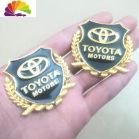 舒适主义丰田花冠致炫致享雷凌卡罗拉车标金属车贴改装创意配件装饰侧标贴 丰田金色一对