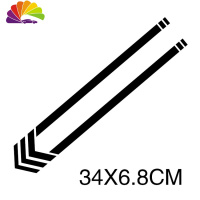 舒适主义摩托车反光贴纸GW250前挡板车贴龙600前挡泥板车贴300反光贴纸 2号黑色