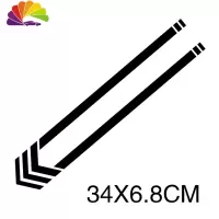 舒适主义摩托车反光贴纸GW250前挡板车贴龙600前挡泥板车贴300反光贴纸 2号黑色