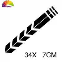舒适主义摩托车反光贴纸GW250前挡板车贴龙600前挡泥板车贴300反光贴纸 3号黑色