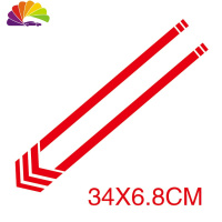 舒适主义摩托车反光贴纸GW250前挡板车贴龙600前挡泥板车贴300反光贴纸 2号红色