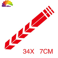 舒适主义摩托车反光贴纸GW250前挡板车贴龙600前挡泥板车贴300反光贴纸 3号红色