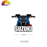 舒适主义适用于铃木SUZUKI摩托车卡通划痕车型贴车友会车贴定制反光贴 DR160
