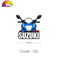 舒适主义适用于铃木SUZUKI摩托车卡通划痕车型贴车友会车贴定制反光贴 极客飒