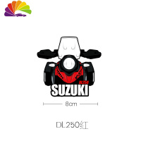 舒适主义适用于铃木SUZUKI摩托车卡通划痕车型贴车友会车贴定制反光贴 个性定制