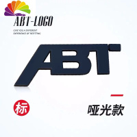 舒适主义VW高尔夫新老速腾polo尚酷改装ABT运动哑光黑电镀银车标车贴 哑光黑