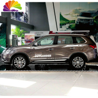 舒适主义图创新款三菱欧蓝德 车贴拉花 车身腰线贴纸 欧蓝德改装彩条 侧裙 普通材料全套白色