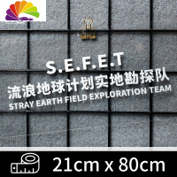 舒适主义超自然现象防御局车贴创意个性文字反光防水非常人类贴纸研究车身 流浪地球(白色/大号/单面)