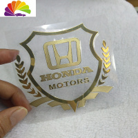 舒适主义适用于凌派雅阁思域思迪飞度CRV侧标贴 改装汽车标志贴车贴纸改装 本田银色2片